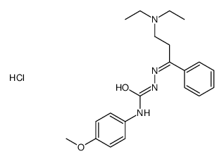 1-[(Z)-[3-(diethylamino)-1-phenylpropylidene]amino]-3-(4-methoxyphenyl)urea,hydrochloride Structure