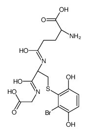 (2S)-2-amino-5-[[(2R)-3-(2-bromo-3,6-dihydroxyphenyl)sulfanyl-1-(carboxymethylamino)-1-oxopropan-2-yl]amino]-5-oxopentanoic acid Structure