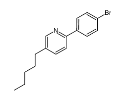 5-pentyl-2-(4-bromophenyl)pyridine Structure