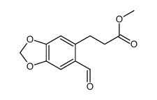 methyl 3-(6-formyl-1,3-benzodioxol-5-yl)propanoate Structure