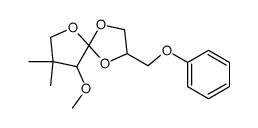 9-Methoxy-8,8-dimethyl-2-phenoxymethyl-1,4,6-trioxa-spiro[4.4]nonane Structure