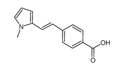 4-[(E)-2-(1-methyl-1H-pyrrol-2-yl)ethenyl]benzoic acid结构式