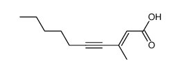 3-methyl-dec-2t-en-4-ynoic acid Structure