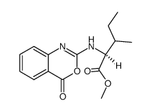 (S)-3-Methyl-2-(4-oxo-4H-benzo[d][1,3]oxazin-2-ylamino)-pentanoic acid methyl ester Structure