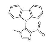 9-(1-methyl-4-nitro-1H-imidazol-5-yl)-9H-carbazole结构式