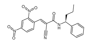 (S,E)-2-cyano-3-(2,4-dinitrophenyl)-N-(1-phenylbutyl)acrylamide Structure