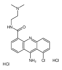 9-amino-8-chloro-N-[2-(dimethylamino)ethyl]acridine-4-carboxamide,dihydrochloride结构式