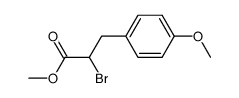 methyl 2-bromo-3-(4-methoxyphenyl)propanoate Structure