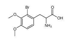 2-bromo-3,4-dimethoxy-phenylalanine结构式