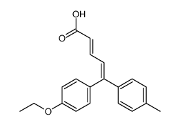 (2E,4Z)-5-(4-Ethoxyphenyl)-5-(4-methylphenyl)-2,4-pentadienoic acid Structure