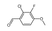 2-chloro-3-fluoro-4-methoxybenzaldehyde结构式