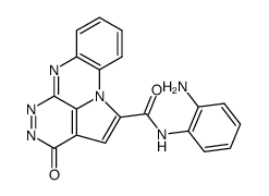 3-oxo-3H-4,5,6,10b-tetraaza-aceanthrylene-1-carboxylic acid 2-amino-anilide结构式