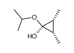 1-Isopropoxy-c-2,c-3-dimethyl-r-1-cyclopropanol结构式