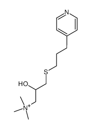 [2-hydroxy-3-(3-pyridin-4-yl-propylsulfanyl)-propyl]-trimethyl-ammonium Structure