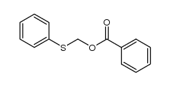 benzoyloxymethylthiobenzene Structure
