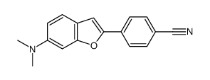 4-[6-(dimethylamino)-1-benzofuran-2-yl]benzonitrile Structure
