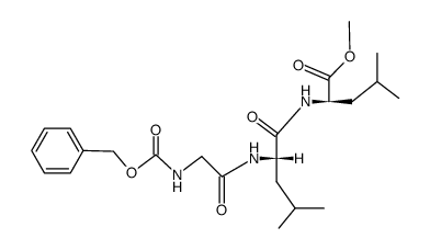 N-[N-(N-benzyloxycarbonyl-glycyl)-L-leucyl]-D-leucine methyl ester Structure