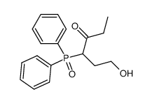 4-diphenylphosphinoyl-6-hydroxyhexan-3-one Structure