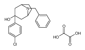 8-benzyl-3-(4-chlorophenyl)-8-azabicyclo[3.2.1]octan-3-ol,oxalic acid Structure