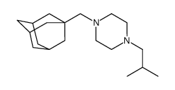 1-(1-adamantylmethyl)-4-(2-methylpropyl)piperazine结构式