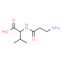 H-BETA-ALA-DL-VAL-OH structure