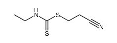 ethyl-dithiocarbamic acid-(2-cyano-ethyl ester) Structure