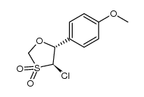(4R,5R)-4-chloro-5-(4-methoxyphenyl)-1,3-oxathiolane 3,3-dioxide Structure