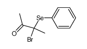 3-bromo-3-phenylselenobutan-2-one Structure