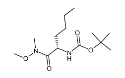 Boc-Nle-N(Me)OMe Structure