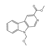 methyl N-(methoxymethyl)pyrido[3,4-b]indole-3-carboxylate结构式
