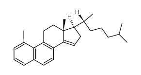 1-methyl-19-norcholesta-1,3,5(10),6,8(9),14(15)-hexaene结构式