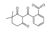 4,4-dimethyl-2-(2-nitrobenzoyl)cyclohexane-1,3-dione结构式