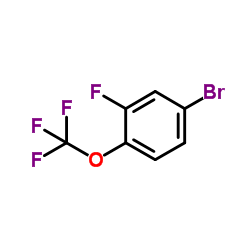 4-溴-2-氟-1-(三氟甲氧基)苯结构式