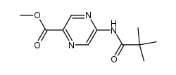 5-(2,2-dimethyl-propionylamino)-pyrazine-2-carboxylic acid methyl ester结构式