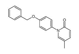 1-(4-Benzyloxyphenyl)-5-methyl-2(1H)-pyridone结构式