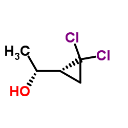 Cyclopropanemethanol, 2,2-dichloro-alpha-methyl-, (R*,R*)- (9CI)结构式