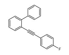 2-((4-fluorophenyl)ethynyl)-1,1'-biphenyl结构式