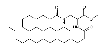 methyl (N,N'-dimyristoyl)-2,3-diaminopropionate结构式