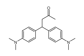 4,4-bis-(4-dimethylamino-phenyl)-butan-2-one Structure