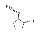 (1R,2R)-trans-2-azidocyclopentanol结构式