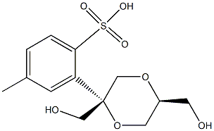 1,4-Dioxane-2,5-dimethanol, 5-(4-methylbenzenesulfonate), (2S,5S)-结构式