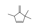 3,3,5-trimethyl-4-methylenecyclopent-1-ene Structure