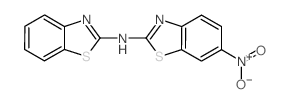 2-Benzothiazolamine, N-2-benzothiazolyl-6-nitro- (en) Structure