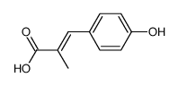 (E)-3-(4-hydroxyphenyl)-2-methyl-prop-2-enoic acid Structure