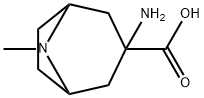 3-amino-8-methyl-8-azabicyclo[3.2.1]octane-3-carboxylic acid结构式