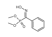 dimethyl (Z)-α-hydroxyiminobenzylphosphonate结构式