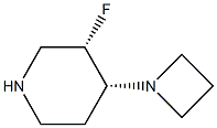cis-4-(azetidin-1-yl)-3-fluoropiperidine Structure
