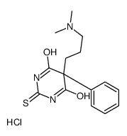 5-[3-(dimethylamino)propyl]-5-phenyl-2-sulfanylidene-1,3-diazinane-4,6-dione,hydrochloride结构式
