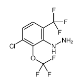 [3-chloro-2-(trifluoromethoxy)-6-(trifluoromethyl)phenyl]hydrazine Structure
