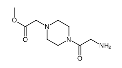 methyl 2-[4-(2-aminoacetyl)piperazin-1-yl]acetate Structure